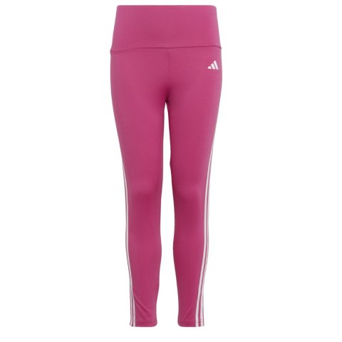 Legginsy dla dzieci adidas Essentials Aerorady 3-Stripes High-Waisted Tights różowe HR5790