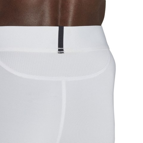 Spodenki męskie adidas Techfit Aeroready Short Tights białe HP0611 Spodenki męskie adidas Techfit Aeroready Short Tights białe HP0611