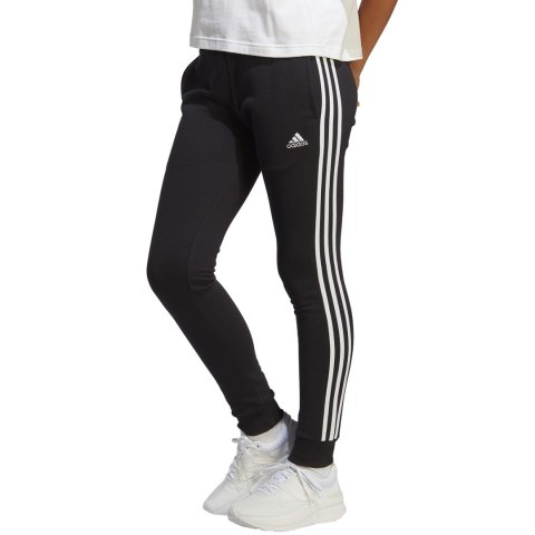 Spodnie damskie adidas Essentials 3-Stripes French Terry Cuffed czarne IC8770 Spodnie damskie adidas Essentials 3-Stripes French Terry Cuffed czarne IC8770