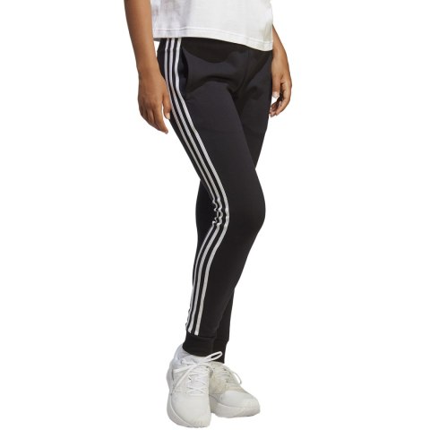 Spodnie damskie adidas Essentials 3-Stripes French Terry Cuffed czarne IC8770 Spodnie damskie adidas Essentials 3-Stripes French Terry Cuffed czarne IC8770