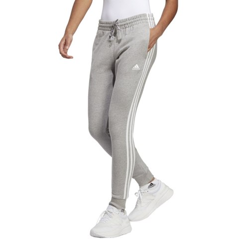 Spodnie damskie adidas Essentials 3-Stripes French Terry Cuffed szare IC9922 Spodnie damskie adidas Essentials 3-Stripes French Terry Cuffed szare IC9922