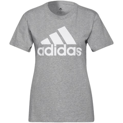 Koszulka damska adidas Loungewear Essentials Logo Tee szara H07808 Koszulka damska adidas Loungewear Essentials Logo Tee szara H07808