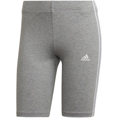Spodenki damskie adidas Essentials 3-Stripes Bike szare HF5956 Spodenki damskie adidas Essentials 3-Stripes Bike szare HF5956