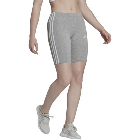 Spodenki damskie adidas Essentials 3-Stripes Bike szare HF5956 Spodenki damskie adidas Essentials 3-Stripes Bike szare HF5956