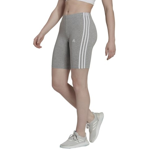 Spodenki damskie adidas Essentials 3-Stripes Bike szare HF5956 Spodenki damskie adidas Essentials 3-Stripes Bike szare HF5956
