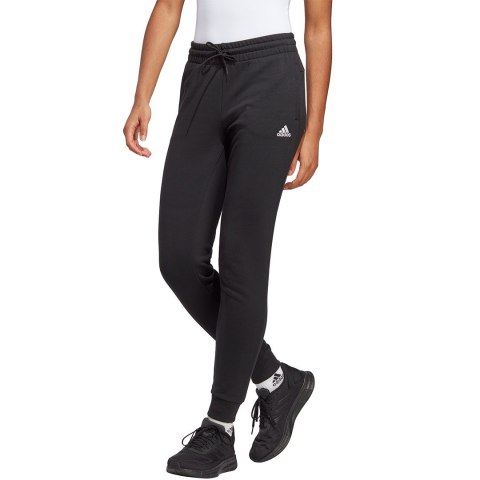 Spodnie damskie adidas Essentials Linear French Terry Cuffed czarne IC6868 Spodnie damskie adidas Essentials Linear French Terry Cuffed czarne IC6868