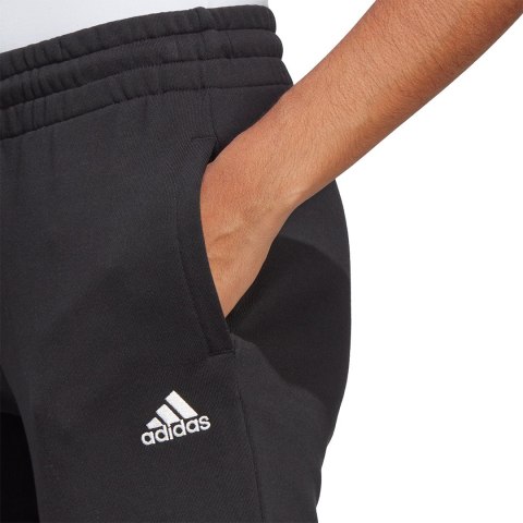 Spodnie damskie adidas Essentials Linear French Terry Cuffed czarne IC6868 Spodnie damskie adidas Essentials Linear French Terry Cuffed czarne IC6868
