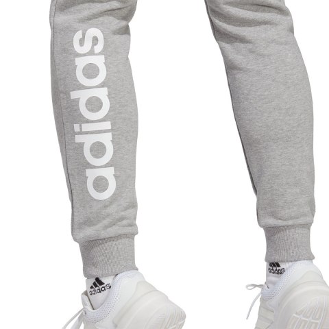 Spodnie damskie adidas Essentials Linear French Terry Cuffed szare IC8816 Spodnie damskie adidas Essentials Linear French Terry Cuffed szare IC8816