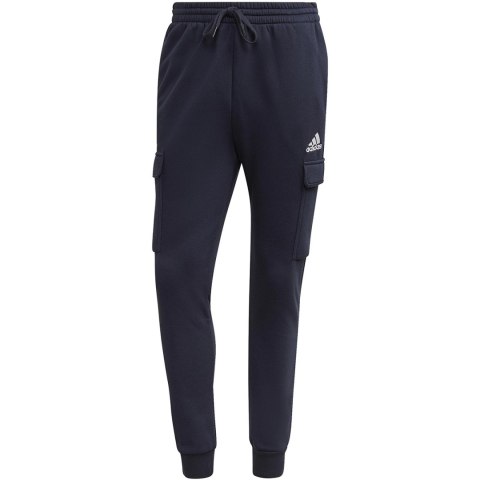Spodnie męskie adidas Essentials Fleece Regular Tapered Cargo granatowe HL2232 Spodnie męskie adidas Essentials Fleece Regular Tapered Cargo granatowe HL2232