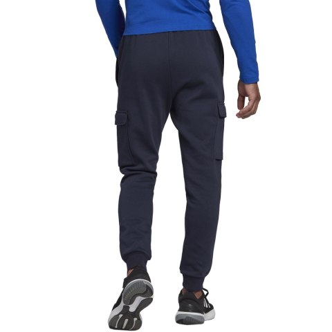 Spodnie męskie adidas Essentials Fleece Regular Tapered Cargo granatowe HL2232 Spodnie męskie adidas Essentials Fleece Regular Tapered Cargo granatowe HL2232