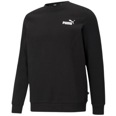Bluza męska Puma ESS Small Logo Crew FL czarna 586682 01 Bluza męska Puma ESS Small Logo Crew FL czarna 586682 01