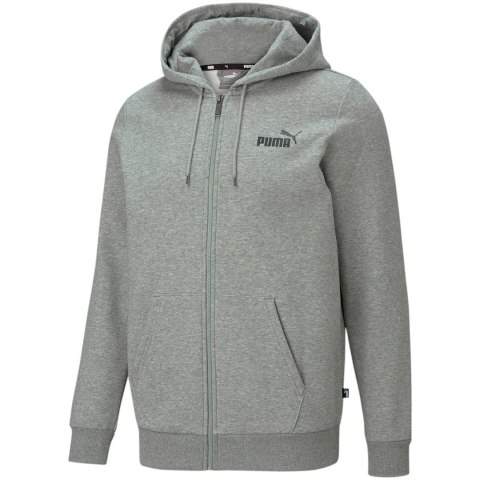 Bluza męska Puma ESS Small Logo FZ Hoodie FL szary 586702 03 Bluza męska Puma ESS Small Logo FZ Hoodie FL szary 586702 03
