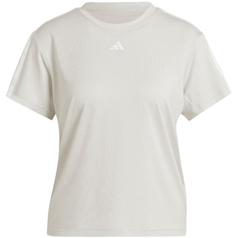 Koszulka damska adidas Aeroready Train Essentials 3-Stripes Tee beżowa HZ5681 Koszulka damska adidas Aeroready Train Essentials 3-Stripes Tee beżowa HZ5681
