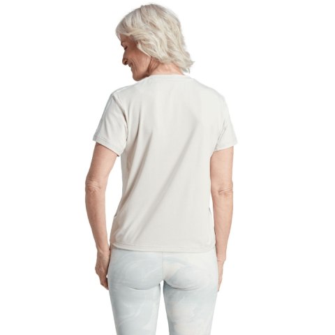 Koszulka damska adidas Aeroready Train Essentials 3-Stripes Tee beżowa HZ5681 Koszulka damska adidas Aeroready Train Essentials 3-Stripes Tee beżowa HZ5681