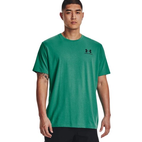Koszulka męska Under Armour Sportstyle Left Chest SS zielona 1326799 509 Koszulka męska Under Armour Sportstyle Left Chest SS zielona 1326799 509