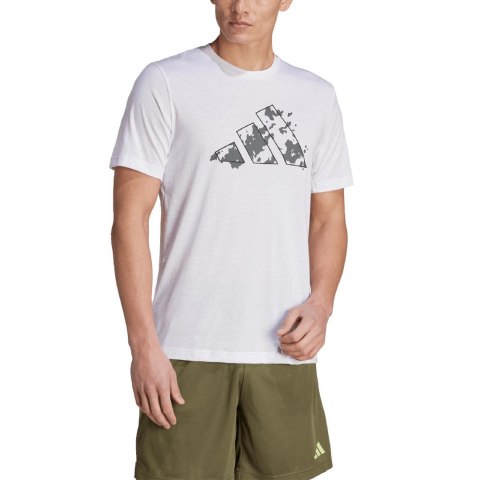 Koszulka męska adidas Train Essentials Seasonal Training Graphic biała IJ9603 Koszulka męska adidas Train Essentials Seasonal Training Graphic biała IJ9603