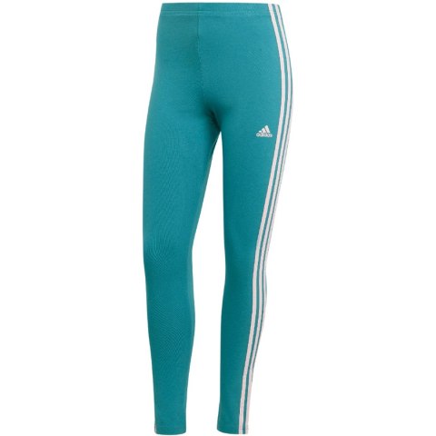 Legginsy damskie adidas Essentials 3-Stripes High-Waisted Single niebieskie IL3378 Legginsy damskie adidas Essentials 3-Stripes High-Waisted Single niebieskie IL3378