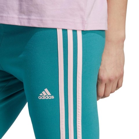 Legginsy damskie adidas Essentials 3-Stripes High-Waisted Single niebieskie IL3378 Legginsy damskie adidas Essentials 3-Stripes High-Waisted Single niebieskie IL3378