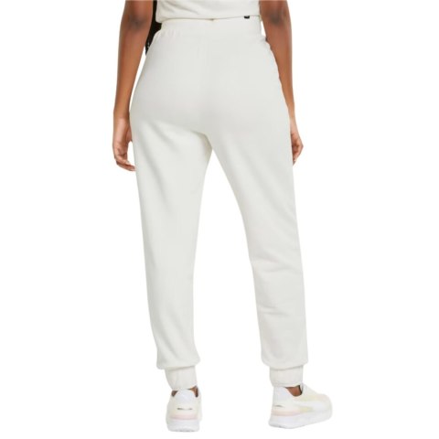 Spodnie damskie Puma ESS+ Embroidery High-Waist Pants FL kremowe 670007 99 Spodnie damskie Puma ESS+ Embroidery High-Waist Pants FL kremowe 670007 99