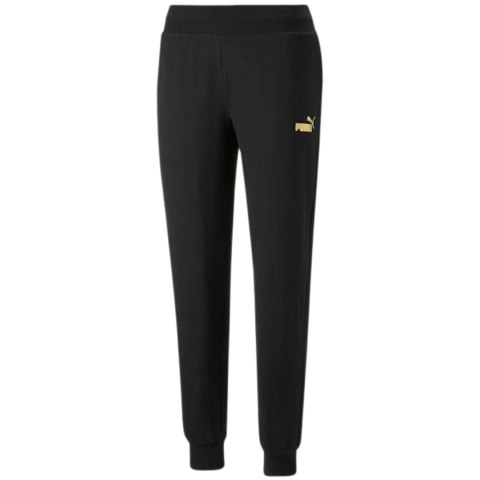 Spodnie damskie Puma ESS+ Metallic Pants FL czarne 849959 01 Spodnie damskie Puma ESS+ Metallic Pants FL czarne 849959 01