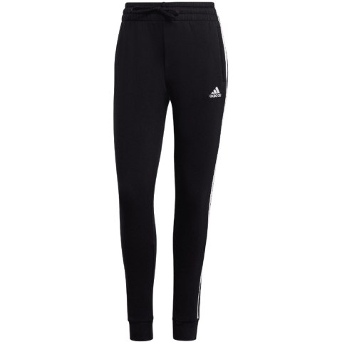 Spodnie damskie adidas Essentials 3-Stripes Fleece czarne HZ5753 Spodnie damskie adidas Essentials 3-Stripes Fleece czarne HZ5753