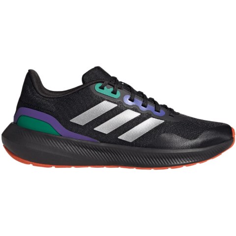 Buty męskie adidas Runfalcon 3 TR czarno-zielono-fioletowe HP7570 Buty męskie adidas Runfalcon 3 TR czarno-zielono-fioletowe HP7570