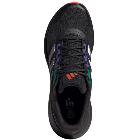 Buty męskie adidas Runfalcon 3 TR czarno-zielono-fioletowe HP7570 Buty męskie adidas Runfalcon 3 TR czarno-zielono-fioletowe HP7570