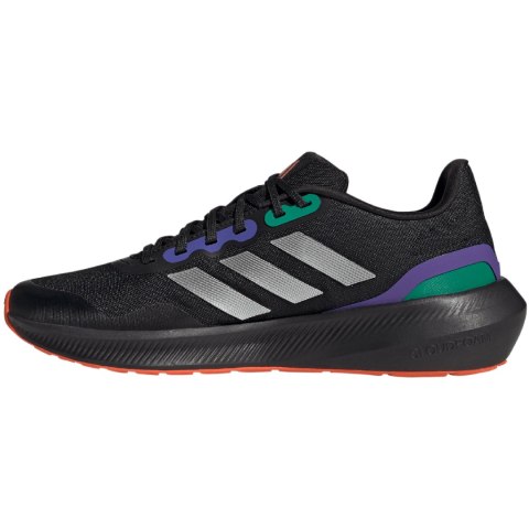 Buty męskie adidas Runfalcon 3 TR czarno-zielono-fioletowe HP7570 Buty męskie adidas Runfalcon 3 TR czarno-zielono-fioletowe HP7570