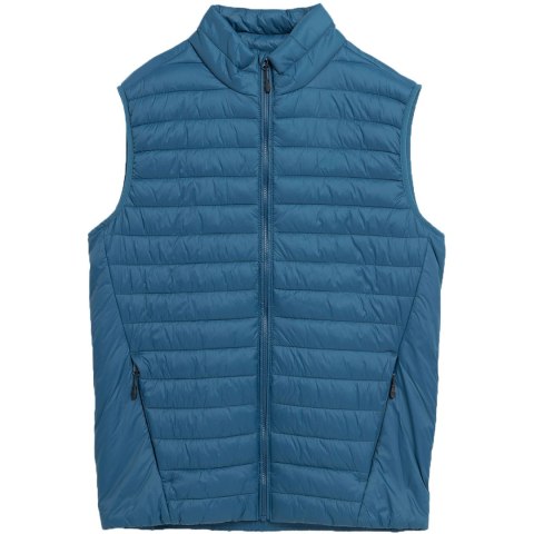Kamizelka męska 4F M062 denim 4FAW23TVESM062 32S Kamizelka męska 4F M062 denim 4FAW23TVESM062 32S
