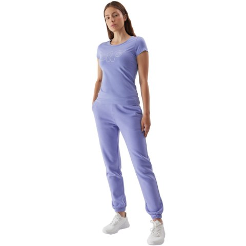 Koszulka damska 4F F0907 denim 4FAW23TTSHF0907 32S Koszulka damska 4F F0907 denim 4FAW23TTSHF0907 32S