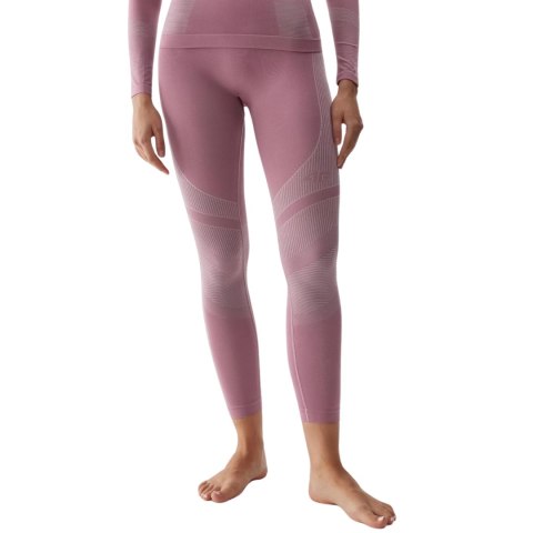 Legginsy termoaktywne damskie 4F F116 ciemny róż 4FAW23USEAF116 53S Legginsy termoaktywne damskie 4F F116 ciemny róż 4FAW23USEAF116 53S