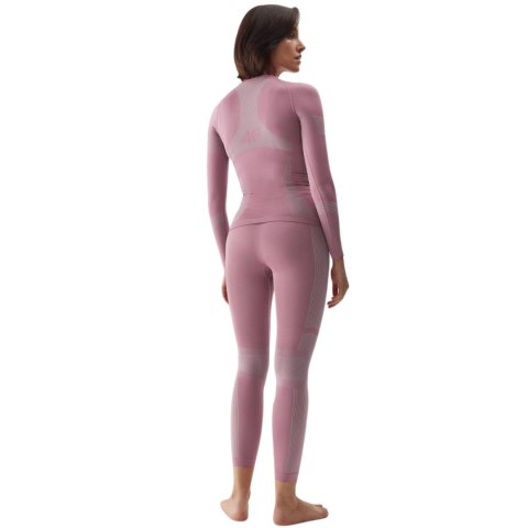 Legginsy termoaktywne damskie 4F F116 ciemny róż 4FAW23USEAF116 53S Legginsy termoaktywne damskie 4F F116 ciemny róż 4FAW23USEAF116 53S