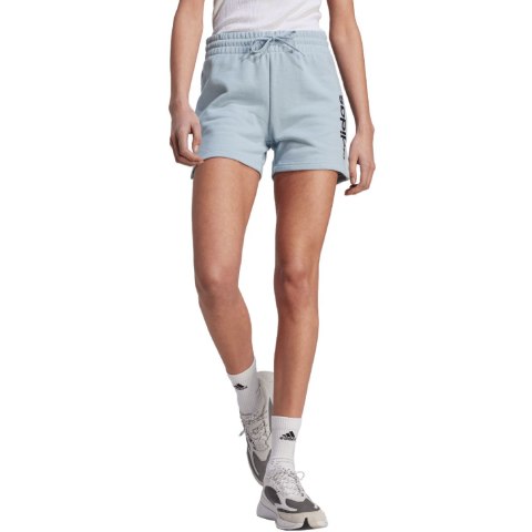 Spodenki damskie adidas Essentials Linear French Terry błękitne IL3355 Spodenki damskie adidas Essentials Linear French Terry błękitne IL3355