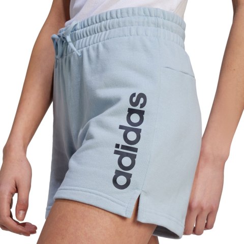 Spodenki damskie adidas Essentials Linear French Terry błękitne IL3355 Spodenki damskie adidas Essentials Linear French Terry błękitne IL3355