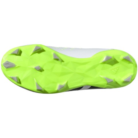Buty piłkarskie dla dzieci adidas Predator Accuracy.3 FG biało-szare IE9504 Buty piłkarskie dla dzieci adidas Predator Accuracy.3 FG biało-szare IE9504