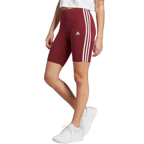 Spodenki damskie adidas Essentials 3-Stripes czerwone IM2846 Spodenki damskie adidas Essentials 3-Stripes czerwone IM2846