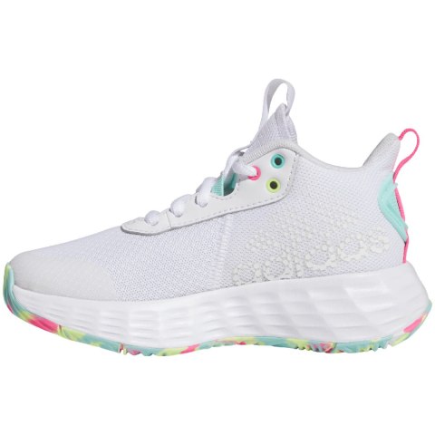 Buty dla dzieci adidas Ownthegame 2.0 biało-niebieskie IF2696 Buty dla dzieci adidas Ownthegame 2.0 biało-niebieskie IF2696
