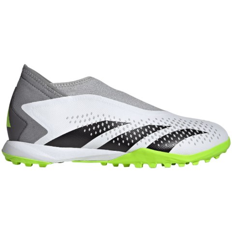 Buty piłkarskie adidas Predator Accuracy.3 Laceless TF biało-szare GY9999 Buty piłkarskie adidas Predator Accuracy.3 Laceless TF biało-szare GY9999