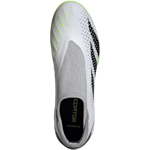 Buty piłkarskie adidas Predator Accuracy.3 Laceless TF biało-szare GY9999 Buty piłkarskie adidas Predator Accuracy.3 Laceless TF biało-szare GY9999