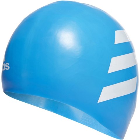 Czepek pływacki dla dzieci adidas 3-Stripes Silicone niebieski HE5082 Czepek pływacki dla dzieci adidas 3-Stripes Silicone niebieski HE5082
