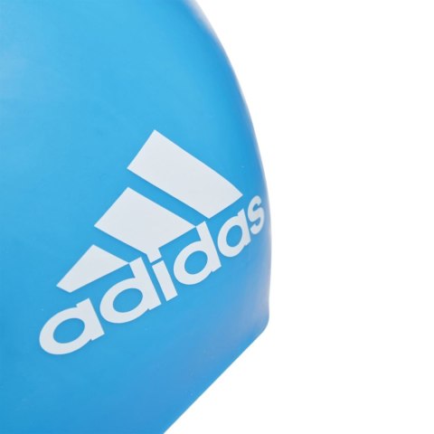Czepek pływacki dla dzieci adidas 3-Stripes Silicone niebieski HE5082 Czepek pływacki dla dzieci adidas 3-Stripes Silicone niebieski HE5082