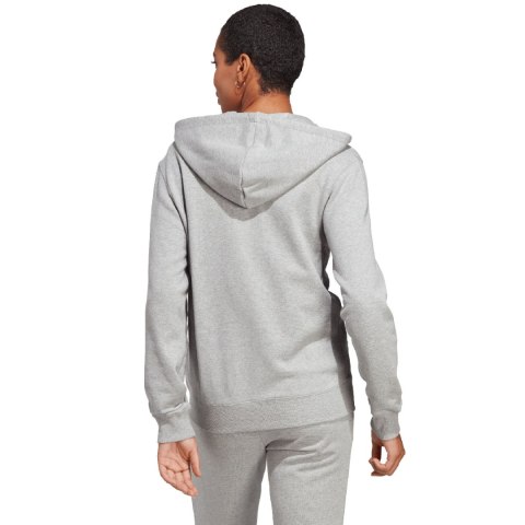Bluza damska adidas Essentials Linear Full-Zip French Terry Hoodie szara IC6866 Bluza damska adidas Essentials Linear Full-Zip French Terry Hoodie szara IC6866