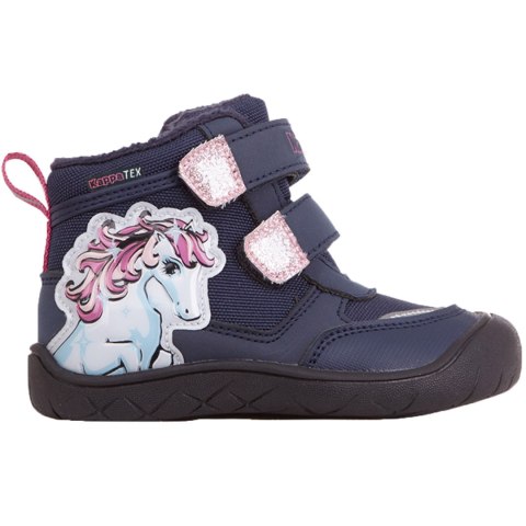 Buty dla dzieci Kappa Flake Tex granatowo-różowe 280021M 6722 Buty dla dzieci Kappa Flake Tex granatowo-różowe 280021M 6722