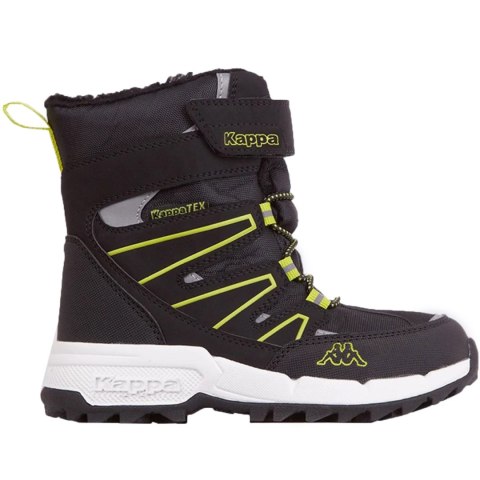 Buty dla dzieci Kappa Floki Tex czarno-limonkowe 260975K 1133 Buty dla dzieci Kappa Floki Tex czarno-limonkowe 260975K 1133