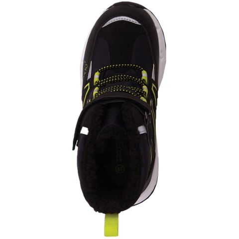 Buty dla dzieci Kappa Floki Tex czarno-limonkowe 260975K 1133 Buty dla dzieci Kappa Floki Tex czarno-limonkowe 260975K 1133