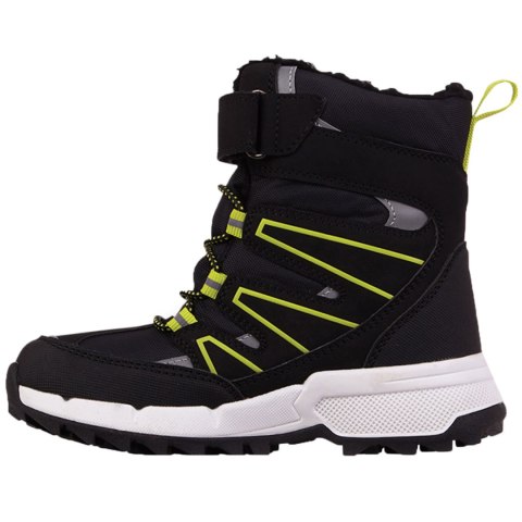 Buty dla dzieci Kappa Floki Tex czarno-limonkowe 260975K 1133 Buty dla dzieci Kappa Floki Tex czarno-limonkowe 260975K 1133