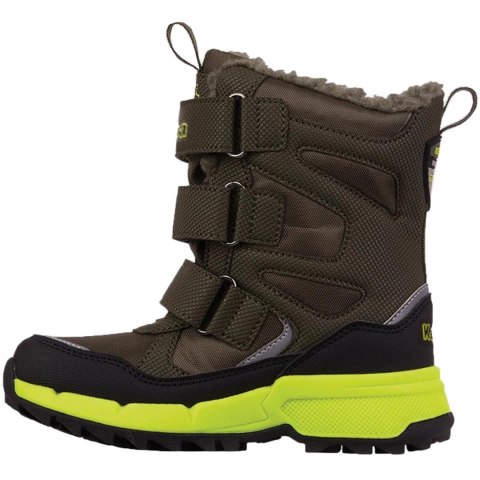 Buty dla dzieci Kappa Vipos Tex zielono-czarne 260902K 3133 Buty dla dzieci Kappa Vipos Tex zielono-czarne 260902K 3133