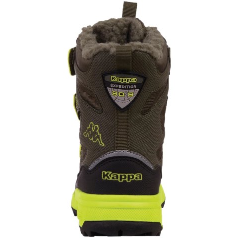 Buty dla dzieci Kappa Vipos Tex zielono-czarne 260902K 3133 Buty dla dzieci Kappa Vipos Tex zielono-czarne 260902K 3133