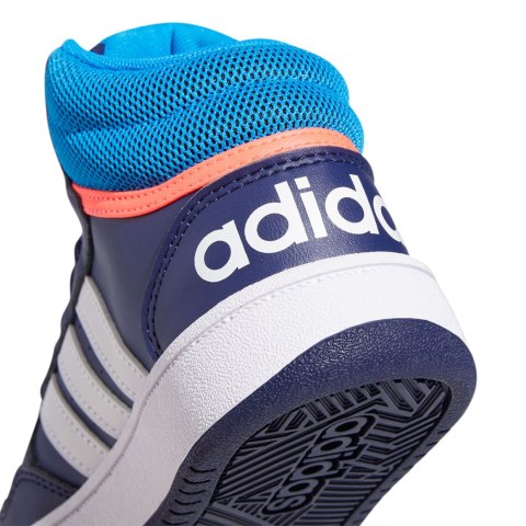 Buty dla dzieci adidas Hoops Mid granatowe GW0400 Buty dla dzieci adidas Hoops Mid granatowe GW0400