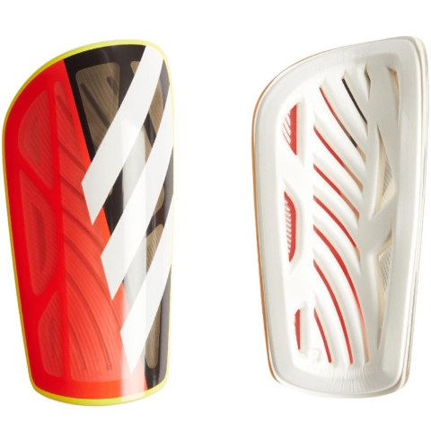 Ochraniacze piłkarskie adidas Tiro League pomarańczowo-białe IQ4039 Ochraniacze piłkarskie adidas Tiro League pomarańczowo-białe IQ4039